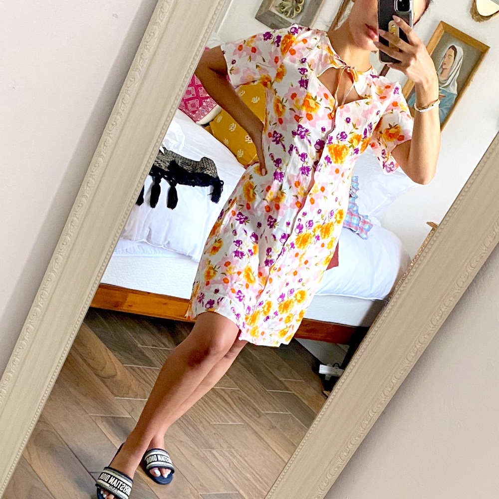 & Other Stories Floral Mini Dress - NEW - Picture 6 of 11